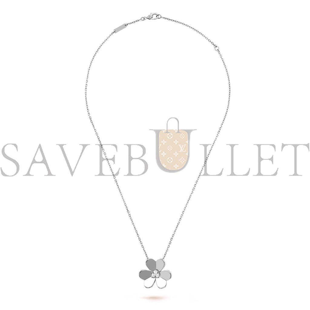 VAN CLEEF ARPELS FRIVOLE PENDANT, LARGE MODEL - WHITE GOLD, DIAMOND  VCARD25300